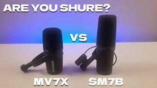 SHURE SM7B or MV7X - Which one is for you?