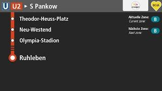 BVG Ansagen | U2 Berlin Ruhleben - Pankow | BoJa Ansagen