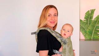Front carry with H straps | Love & Carry ONE+ newborn baby carrier