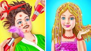 Превращение куклы Барби в Фею | Смешные Челленджи от Jelly DO Challenge