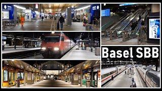 Train Station Basel SBB / Frühmorgens am Bahnhof Basel SBB,  Schweiz