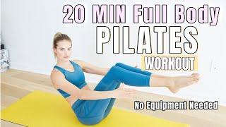 20 MIN Full Body Pilates Workout - No Equipment // Lean Body Routine // Sanne Vloet