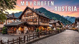 Mayrhofen Austria  | A Peaceful Cosy Evening Walk In Zillertal Valley Tirol Austria 4K