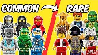 common VS rare LEGO Ninjago minifigures
