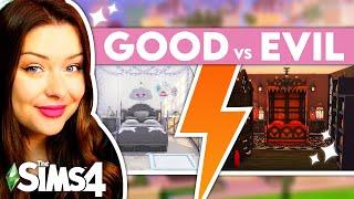 Building GOOD vs. EVIL Homes in The Sims 4