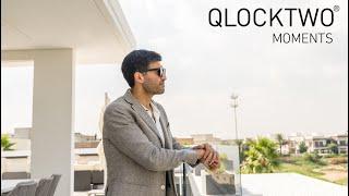 QLOCKTWO MOMENTS with renowned architect Raghav Arora #QLOCKTWO #RaghavArora #artwork