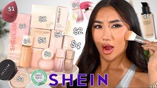 TRYING A FULL FACE OF SHEIN MAKEUP DUPES! 