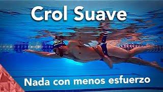 Nadar a crol correctamente con menos esfuerzo. Estilo libre suave. Natacion