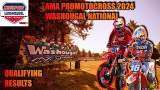 AMA Pro Motocross 2024 Washougal National : QUALIFYING RESULTS
