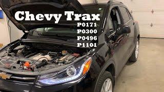 Chevy Trax 1.4L P0300, P0171, P0496, P1101 Diag and Repair Using XTOOL A80 Pro Master