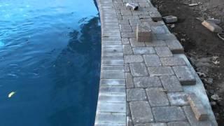 How to cut a paver edge around a pool or anything else for that matter