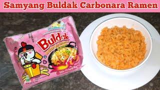 How to make Samyang Buldak Carbonara Ramen - Stir Fry Noodles #ramen #samyang #buldak