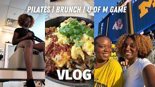 Vlog Pilates with the Girls + U of M Football Game