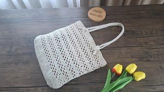 Super Easy and Minimal DIY Crochet Bag | Beginner friendly! | Chompu Handicrafts