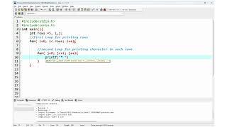 C Program to print right half pyramid pattern of Star |How to print right triangle star pattern in C