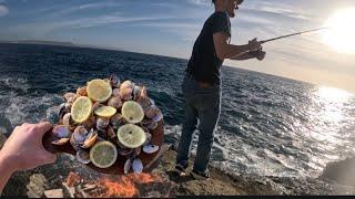 1KG Muscheln am Meer kochen 