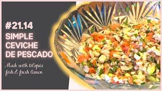 CEVICHE DE PESCADO MADE WITH TILAPIA FISH easy recipe