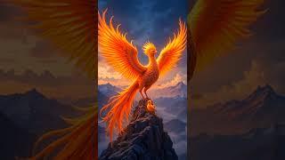 Phoenix Rebirth on the Mountain Peak 