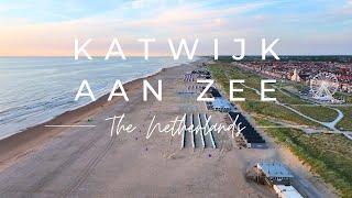 Captivating Aerial View of Katwijk aan Zee, The Netherlands in 4K