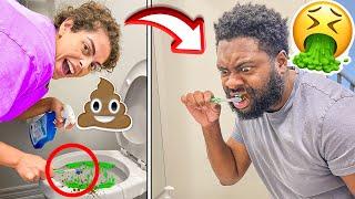 HE ACCIDENTALLY Brushed HIS Teeth With The TOOTHBRUSH I Used To Clean The TOILET!!