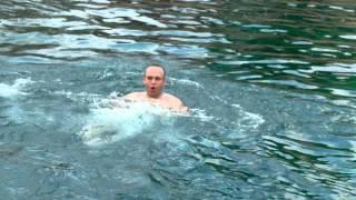 Swimming in Barton Springs Pool, Austin, TX  