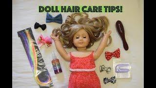 HOW I ORGANISE MY AMERICAN GIRL DOLL HAIR STUFF + DOLL HAIR CARE TIPS!