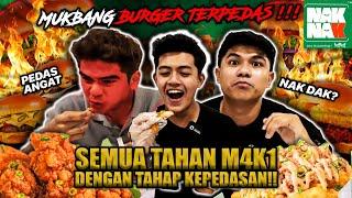 MUKBANG 4SEKAWAN BURGER TERPEDAS DIDUNIA!!! KANDA & SYAHMIE MENGAM0K TAK TAHAN PEDAS?!