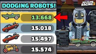 LOWRIDER DODGED THE ROBOTS!!  IN FACTORY COMMUNITY SHOWCASE - Hill Climb Racing 2