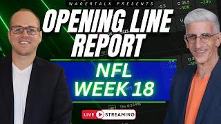 NFL Opening Line Report | 2024 NFL Week 18 Odds, Picks and Predictions | December 30, 2024