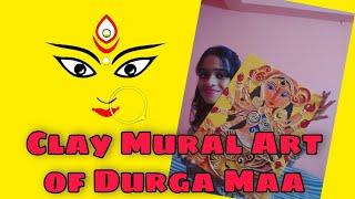 Clay Mural Art of Maa Durga | 3D art of Durga Maa | Navarati/ Durga Puja Special |