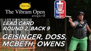 2016 Vibram Open: Round 2, Back 9 (Doss, Owens, McBeth, Geisinger)