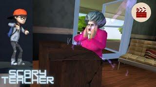 Scary Teacher 3D Game Walkthrough - The TV villian - Chapter 1 Troubled Waters (Android)