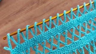 EASY TO MAKE CHAIN ​​KNITTING MODEL.. YAPIMI KOLAY TIĞ İŞİ YAZLIK ÖRGÜ MODELİ