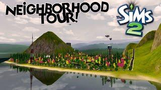 The Sims 2 Neighborhood Tour: Bluewater Village! // Renovated Hood by PlumbTales