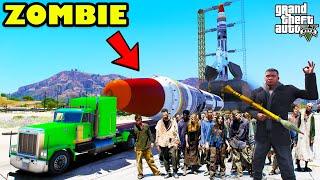 Franklin Trying To Survive The Biggest Zombie Apocalypse In GTA 5!