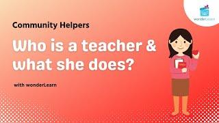 Teacher Meaning | What does teacher do? | Teachers For Kids | Job & Occupation | Preschool Learning