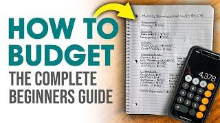 How to Budget for Beginners - How to Make a Budget From Scratch 2022