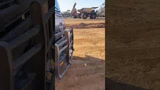 Aussie Road Train! Mine haulers  #truck #trucker #roadtrain