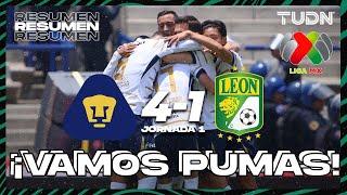 HIGHLIGHTS | Pumas 4-1 León | Liga Mx -AP2024 - J1 | TUDN