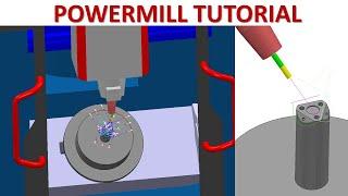 PowerMill Tutorial #109 | How to Creater Toolpath Mill 5 Axis & Post G-Code