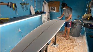 SHAPING A 9'5 LONG BOARD!!!