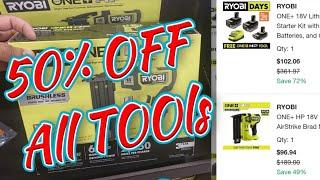 Best power tool Deals 50% OFF Milwaukee and Ryobi  massive price drops
