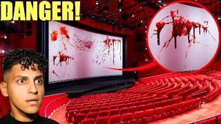 IF YOU SEE BLOOD IN A MOVIE THEATRE, RUN AWAY! (someone is WATCHING..)