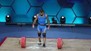 Bozhidar Andreev (BUL) new European Record and gold medal clean and jerk - Mens 73 kg class