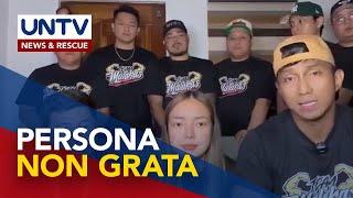 Vloggers Rendon Labador at Rosmar Tan, nag-sorry; Persona non grata status, plano ng Coron LGU