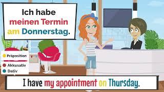 Deutsch lernen A2-B1 | learn german A2-B1 | temporale Präpositionen: um,  an, in, vor, seit