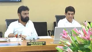 VISUALS OF AP CABINET MEETING BY AP CM, MINISTERS & OFFICIALS AT SECRETARIAT ON 12022020