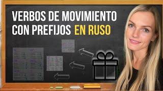 Verbos de movimiento en Ruso con Prefijos y Tablas Regalos para aprender a hablar bien