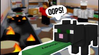 Trolling As Cats And Rats In Cook Burgers Roblox W/ Danogre *Funny*