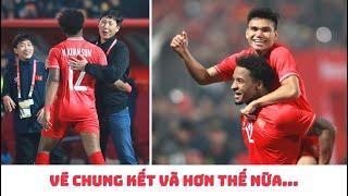 Xuân Son - HLV Kim Sang Sik - Đội tuyển Việt Nam vs Singapore - vé chung kết